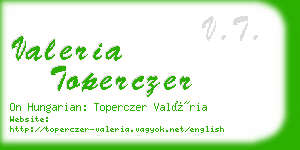 valeria toperczer business card